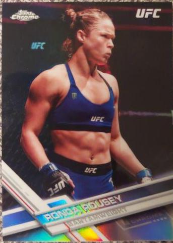 Ronda Rousey 2017 Topps Chrome UFC Base #98 Refractor