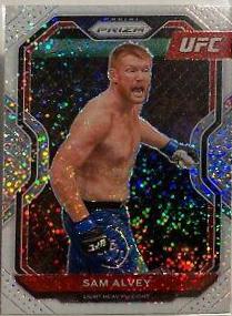 Sam Alvey 2021 Panini Prizm UFC Base #51 White Sparkle