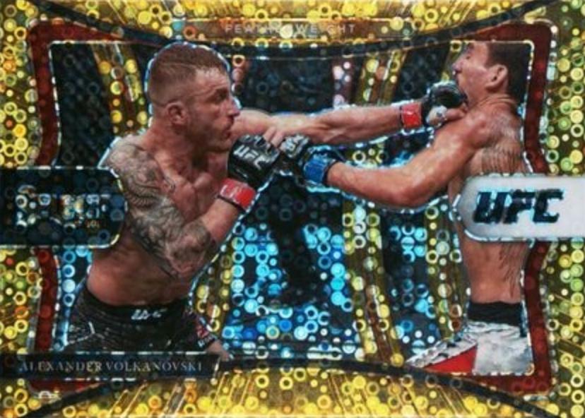 Alexander Volkanovski 2021 Panini Select UFC Premier Level #155 Gold Disco