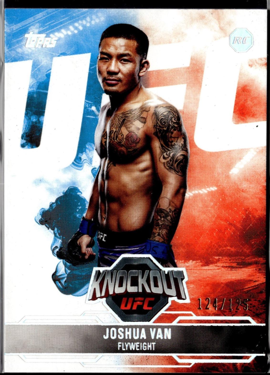 Joshua Van 2025 Topps Knockout UFC Base #11 Holo Silver
