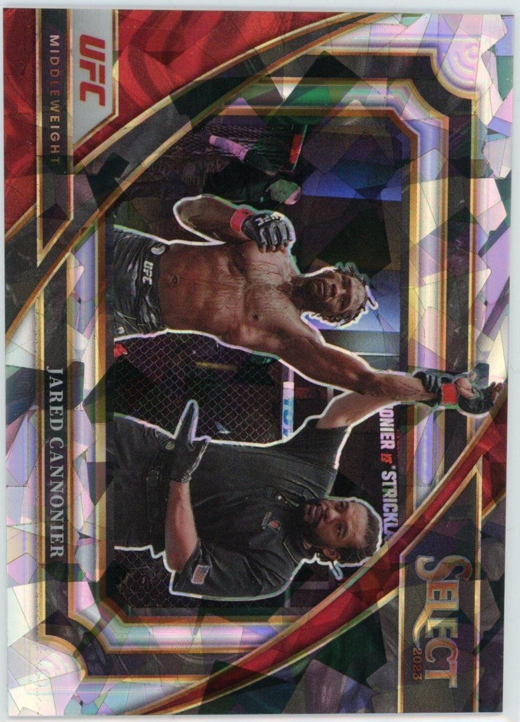 Jared Cannonier 2023 Panini Select UFC Mezzanine #363 Cracked Ice