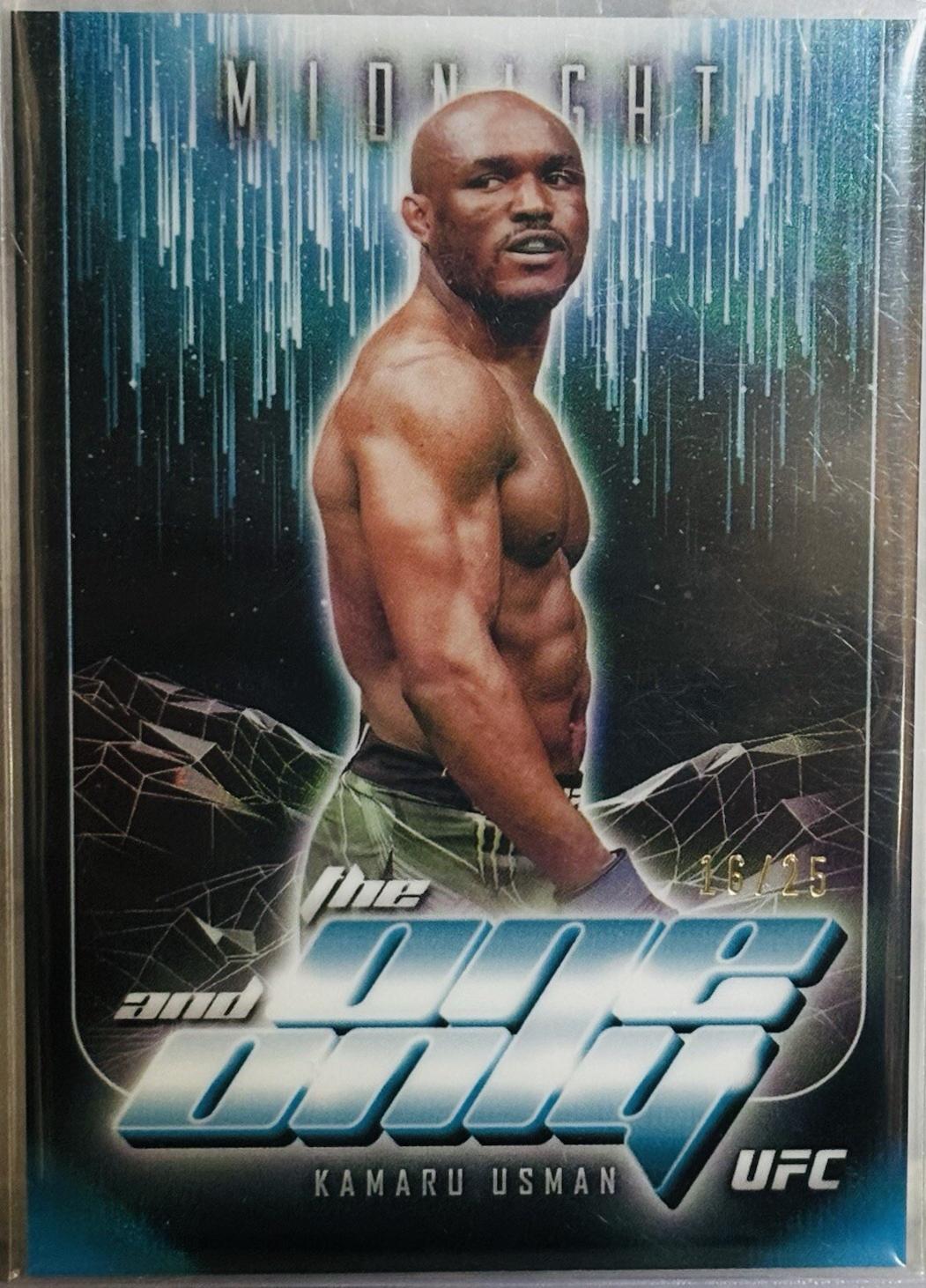 Kamaru Usman 2024 Topps Midnight UFC The One and Only #TO-4 Moonrise