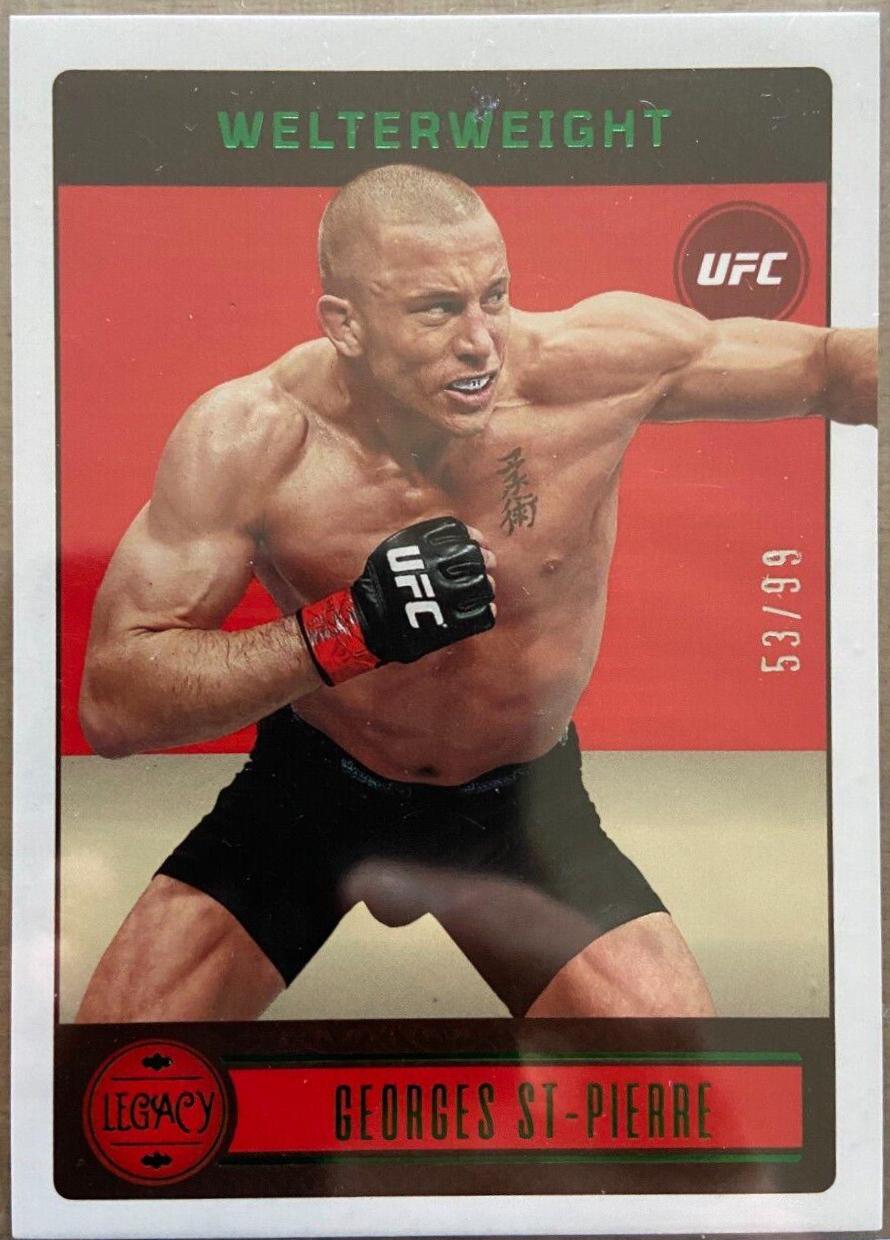 Georges St-Pierre 2023 Panini Chronicles UFC Base Legacy #148 Green