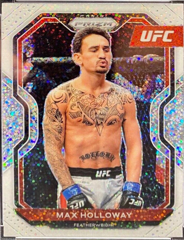 Max Holloway 2021 Panini Prizm UFC Base #77 White Sparkle