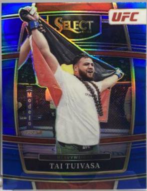 Tai Tuivasa 2022 Panini Select UFC Concourse #20 Blue Prizm