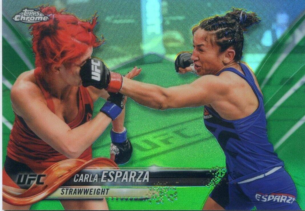 Carla Esparza 2018 Topps Chrome UFC Base #60 Green