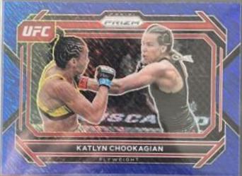 Katlyn Cerminara 2023 Panini Prizm UFC Base #35 Blue Shimmer