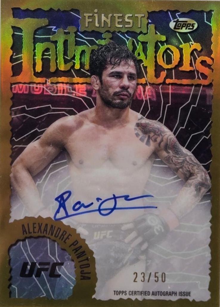 Alexandre Pantoja 2024 Topps Finest UFC Intimidators Autographs #IA-APA Gold Refractor