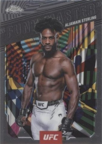 Aljamain Sterling 2025 Topps Chrome UFC AKA #AKA-13 Red Refractor