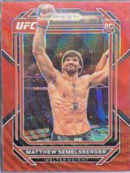 Matthew Semelsberger 2023 Panini Prizm UFC Base #152 Ruby Wave
