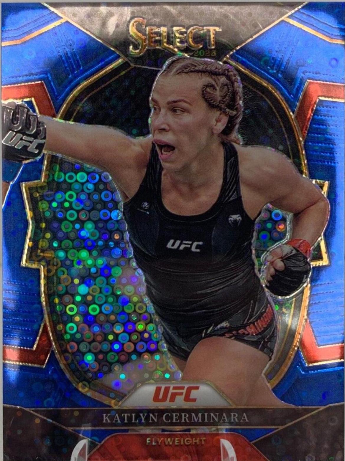 Katlyn Cerminara 2023 Panini Select UFC Concourse #57 Blue Disco