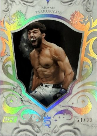 Arman Tsarukyan 2025 Topps Royalty UFC Base #6 Platinum