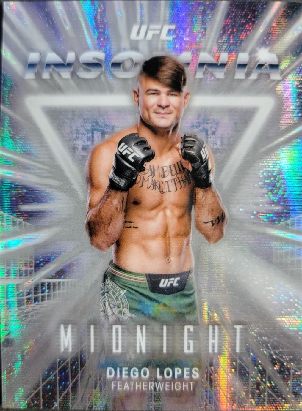 Diego Lopes 2025 Topps Midnight UFC Insomnia #IN-11 Moon Beam