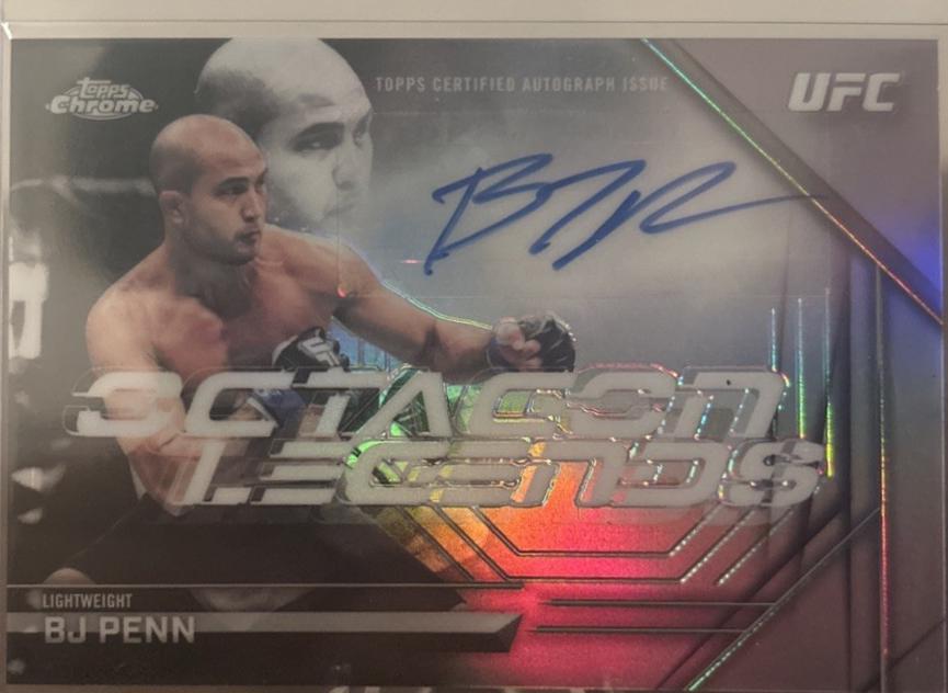 BJ Penn 2026 Topps Chrome UFC Octagon Legends Autographs #OLA-BJ Refractor