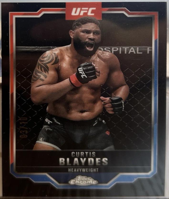 Curtis Blaydes 2025 Topps Chrome UFC Base #31 Black Refractor
