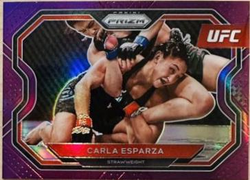 Carla Esparza 2021 Panini Prizm UFC Base #154 Purple