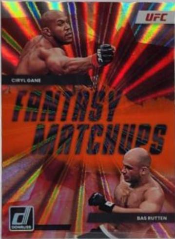 Ciryl Gane 2023 Panini Donruss UFC Base #188 Orange Laser