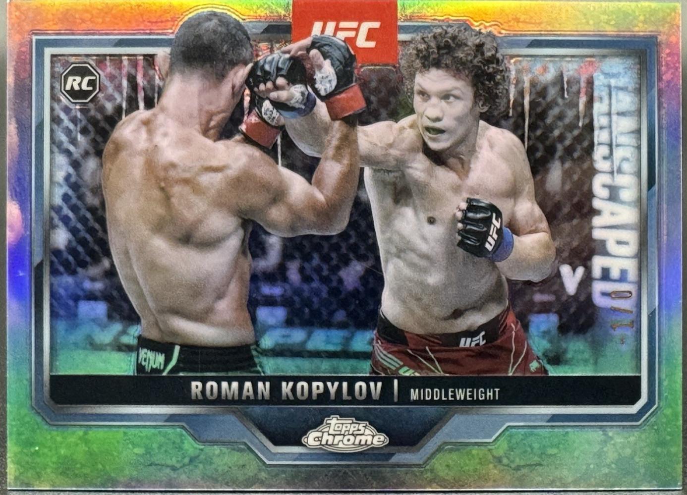 Roman Kopylov 2025 Topps Chrome UFC Base #66 FrozenFractor