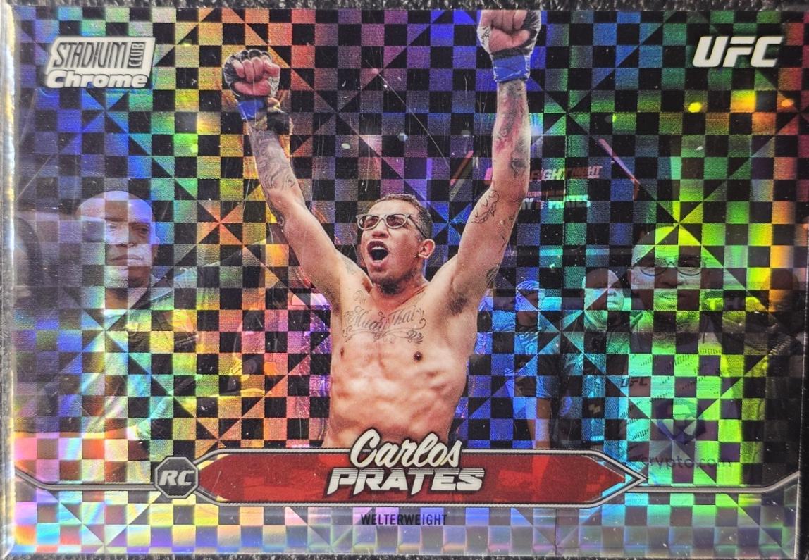 Carlos Prates 2025 Topps Stadium Club UFC Base Chrome #C-78 X-Fractor