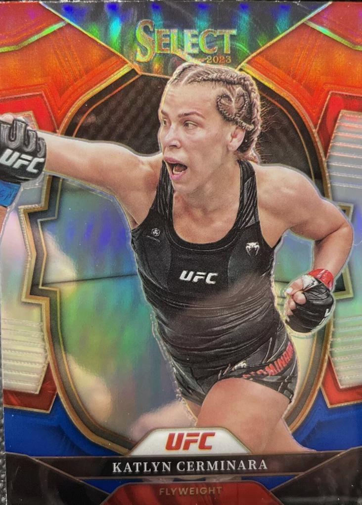 Katlyn Cerminara 2023 Panini Select UFC Concourse #57 Red Blue Prizm