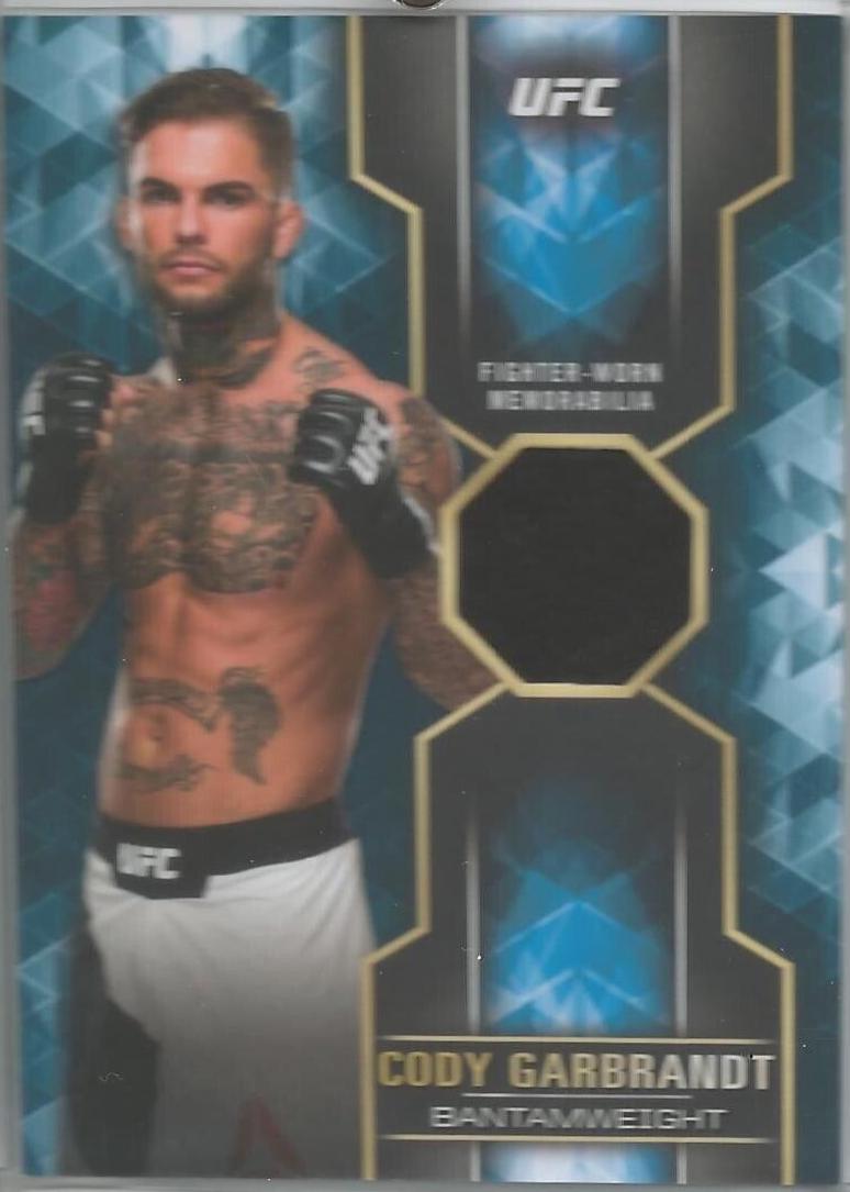 Cody Garbrandt 2017 Topps UFC Knockout Knockout Relics #KR-CGR Blue