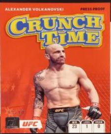 Alexander Volkanovski 2022 Panini Donruss UFC Crunch Time #13 Press Proof Gold