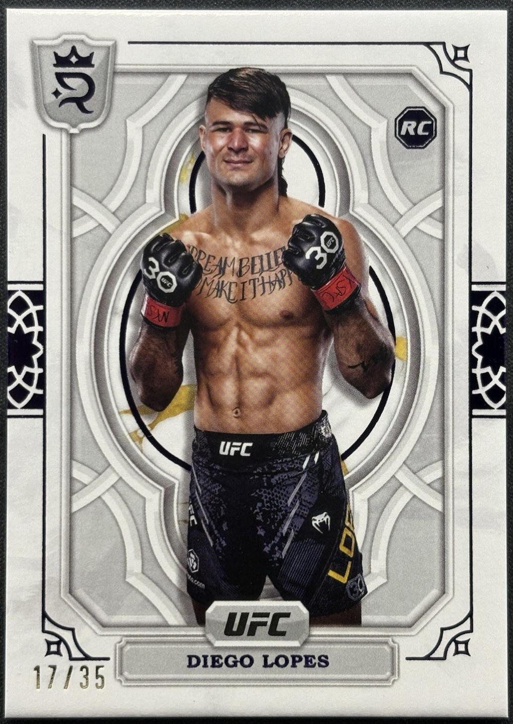 Diego Lopes 2024 Topps Royalty UFC Base #10 Purple