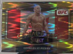 Georges St-Pierre 2022 Panini Select UFC Global Icons #30 Gold
