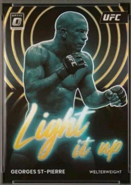 Georges St-Pierre 2023 Panini Donruss Optic UFC Light It Up #15 Gold