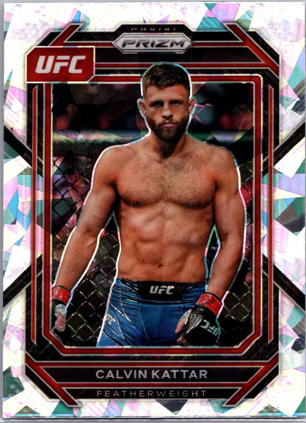 Calvin Kattar 2023 Panini Prizm UFC Base #163 Ice