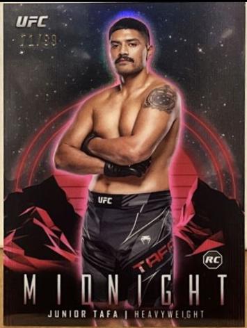 Junior Tafa 2024 Topps Midnight UFC Base #84 Twilight