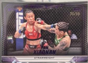 Yan Xiaonan 2024 Topps Knockout UFC Base #79 Purple