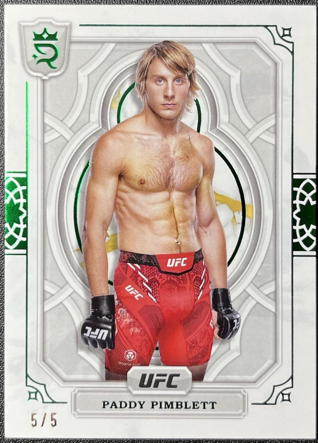 Paddy Pimblett 2024 Topps Royalty UFC Base #4 Green