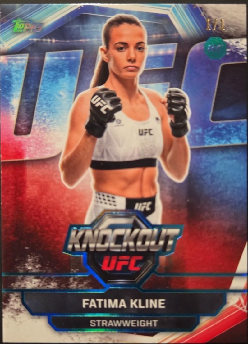 Fatima Kline 2026 Topps Knockout UFC Base #100 Platinum