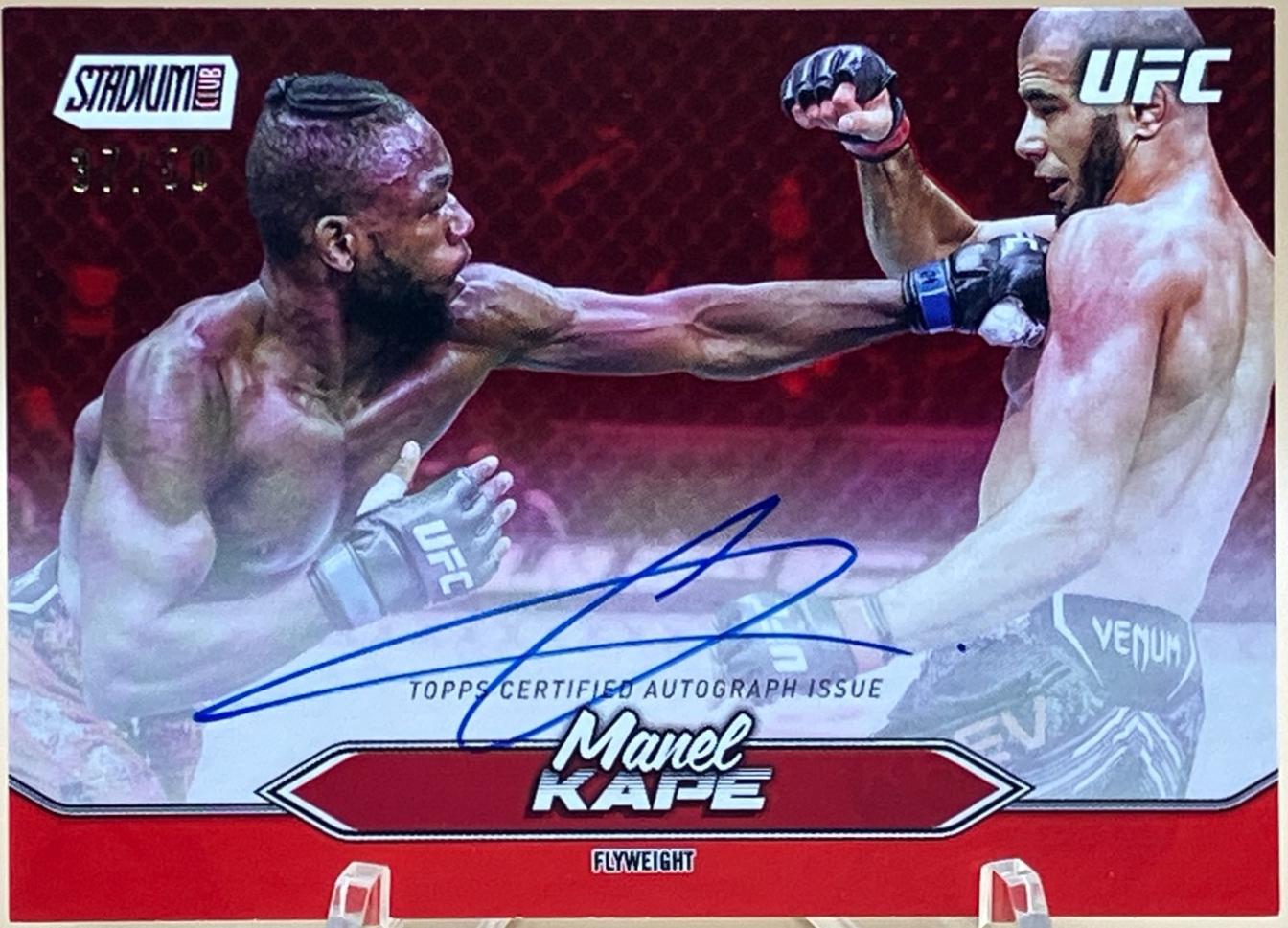 Manel Kape 2025 Topps Stadium Club UFC Base Autographs #BCA-MKE Red