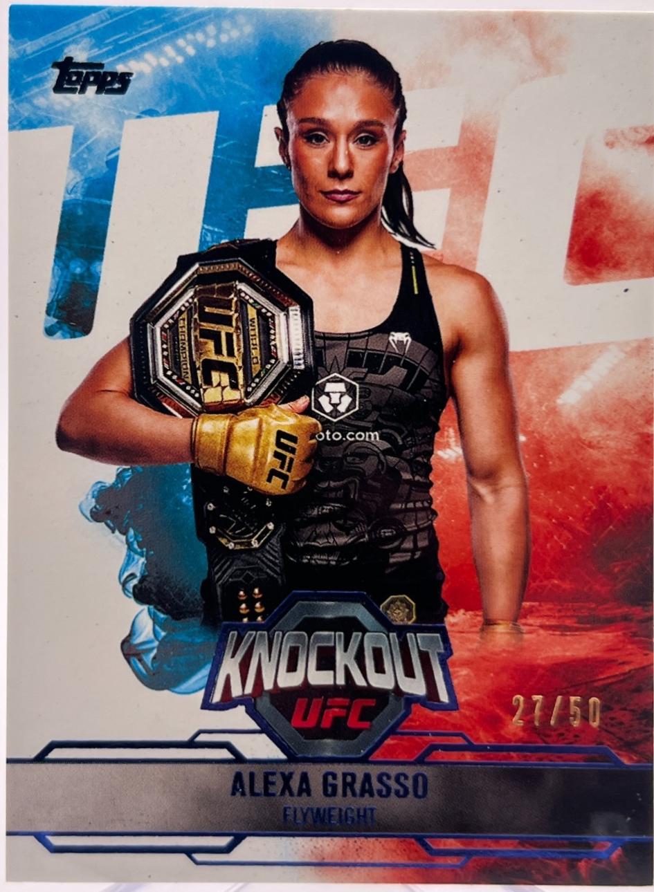 Alexa Grasso 2025 Topps Knockout UFC Base #6 Blue