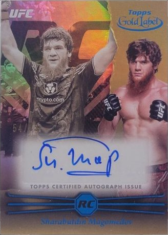 Shara Magomedov 2024 Topps Gold Label UFC Rookie Autographs #RCA-SHM Gold