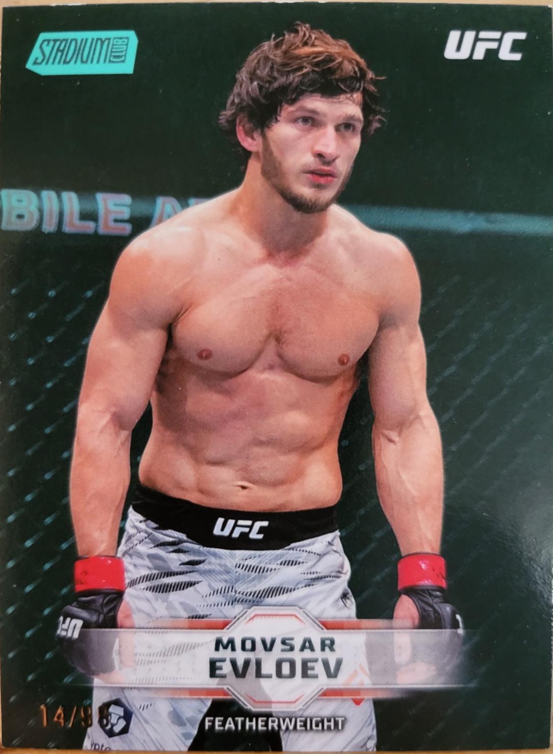 Movsar Evloev 2026 Topps Stadium Club UFC Base #89 Turquoise