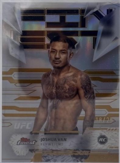 Joshua Van 2025 Topps Finest UFC Base Uncommon #164 Gold Refractor