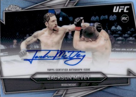 Jackson McVey 2026 Topps Chrome UFC Base Autographs #BAV-JV Superfractor