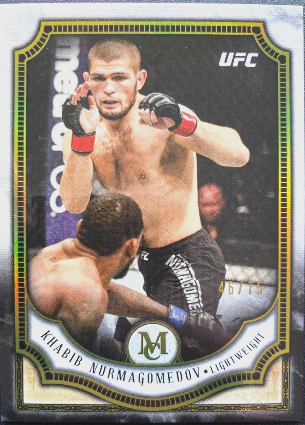 Khabib Nurmagomedov 2018 Topps UFC Museum Collection Base #18 Gold
