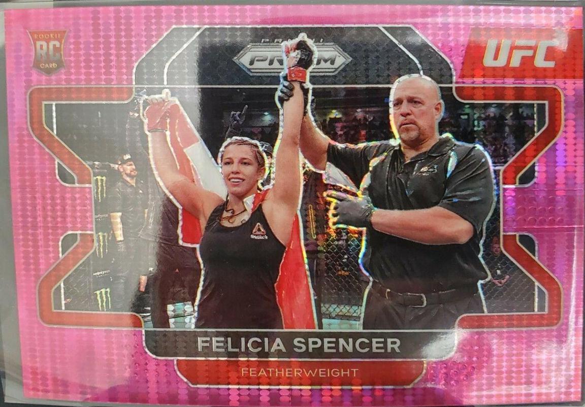 Felicia Spencer 2022 Panini Prizm UFC Base #41 Pink Pulsar