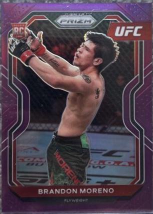 Brandon Moreno 2021 Panini Prizm UFC Base #38 Purple