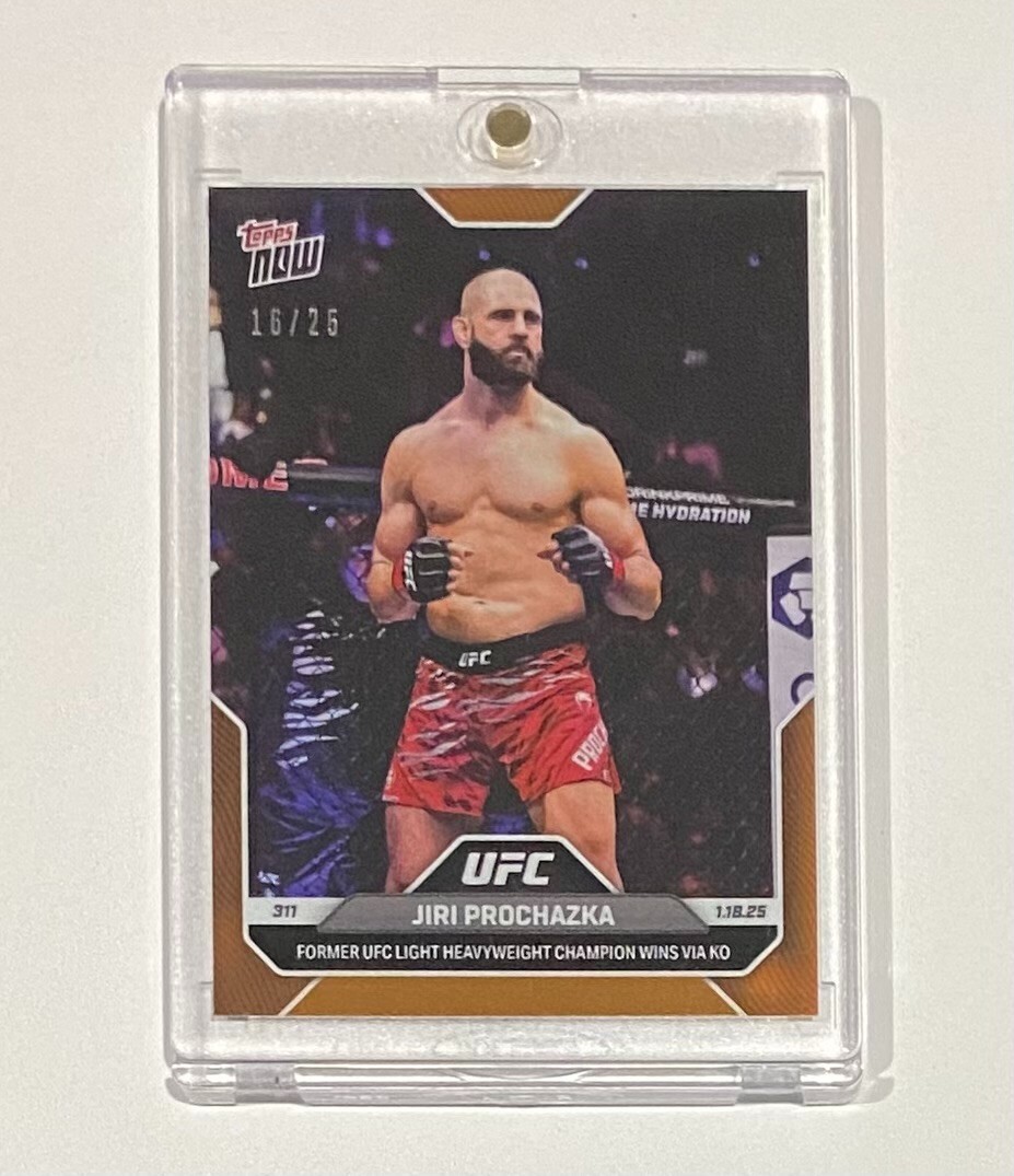 Jiri Prochazka Topps Now UFC Base #3 Orange Foil