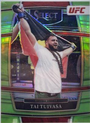 Tai Tuivasa 2022 Panini Select UFC Concourse #20 Neon Green