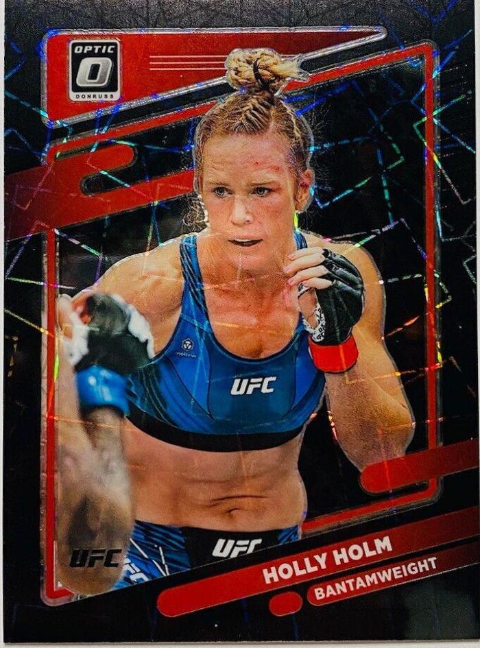 Holly Holm 2022 Panini Donruss Optic UFC Base #25 Black Velocity