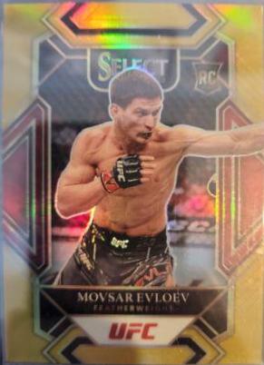 Movsar Evloev 2022 Panini Select UFC Mezzanine #360 Gold