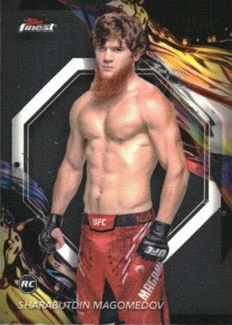 Shara Magomedov 2024 Topps Finest UFC Base Uncommon #152 Red Black Vapor Refractor