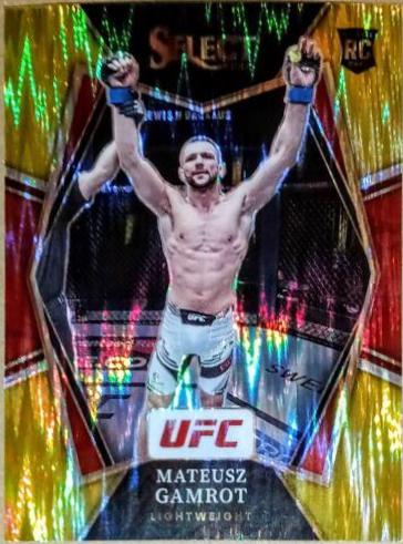 Mateusz Gamrot 2022 Panini Select UFC Premier Level #160 Gold Flash