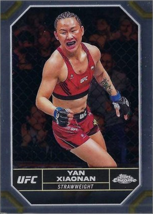 Yan Xiaonan 2024 Topps Chrome UFC Base #198 Superfractor